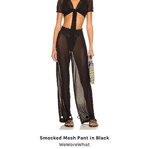 Smocked Mesh Pant - WeWoreWhat - Size S